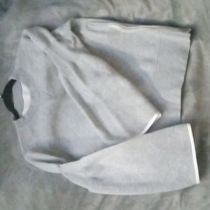 Sacai bell sleeve zipper accent sweater